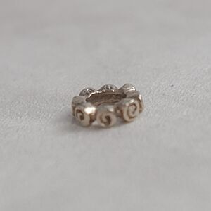 Pandora Roses Spacer Bead for Charm Bracelet 14k yellow gold Authentic Retired